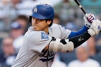 ３回の第２打席で30号２ランアーチを放った大谷翔平。(C)Getty Images