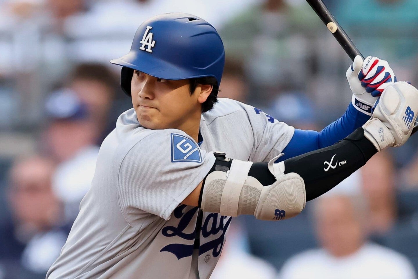 ３回の第２打席で30号２ランアーチを放った大谷翔平。(C)Getty Images