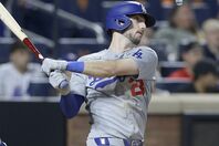 ７試合ぶりの安打を記録したドジャースのタッカー。(C)Getty Images
