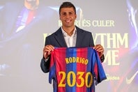 バルセロナと４年契約を結んだロドリ。(C)Getty Images