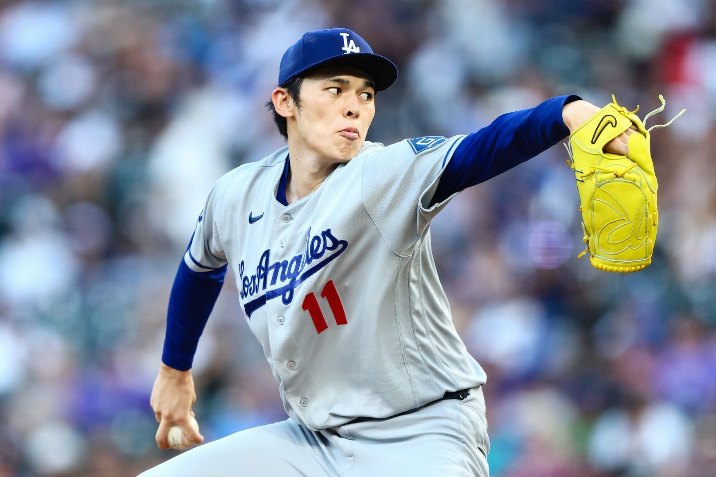 勝利にこそ恵まれなかったが、好投を見せた佐々木。(C) Getty Images