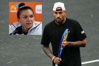 ハレップ氏（左）は自身のドーピング問題を巡り、当時キリオス（右）から厳しい批判を受けた過去を持つ。今回の意味深な投稿は、過去の因縁を踏まえると皮肉なメッセージとも受け取れる。（C）Getty Images