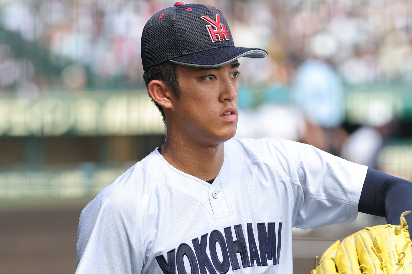 横浜高校のエース織田翔希に米球界が熱い視線を送っている。写真：梅月智史（THE DIGEST写真部）