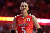 バレーボール女子日本代表のユニホームにも注目が集まった。写真：梅月智史（THE DIGEST写真部）