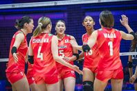 日本がアジア選手権予選ラウンドの初戦を勝利で飾った。(C) VOLLEYBALL WORLD