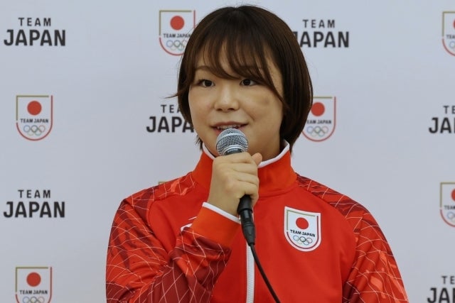 アジア大会前のイベントで記者会見に臨んだ藤波。写真：梅月智史（THE DIGEST写真部）