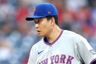 クローザーとして大活躍を見せているメッツの千賀。(C)Getty Images