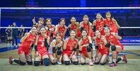 日本は香港との初戦をストレート勝ちした。(C)Volleyball World