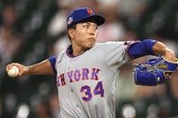 メッツの千賀が圧巻投球を披露し、９回を無失点に抑えた。(C)Getty Images