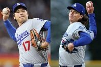 先発復帰を目指す大谷翔平とマウンド復帰の見通しが立った右腕グラスノー。(C)Getty Images