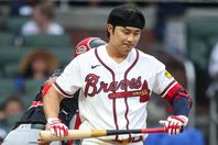 今季は打率.066、OPS.230と低迷するキム・ハソン。７試合連続でスタメンも外れている。(C) Getty Images