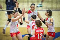 日本が韓国を下し、アジア選手権予選ラウンドで連勝した。(C) VOLLEYBALL WORLD