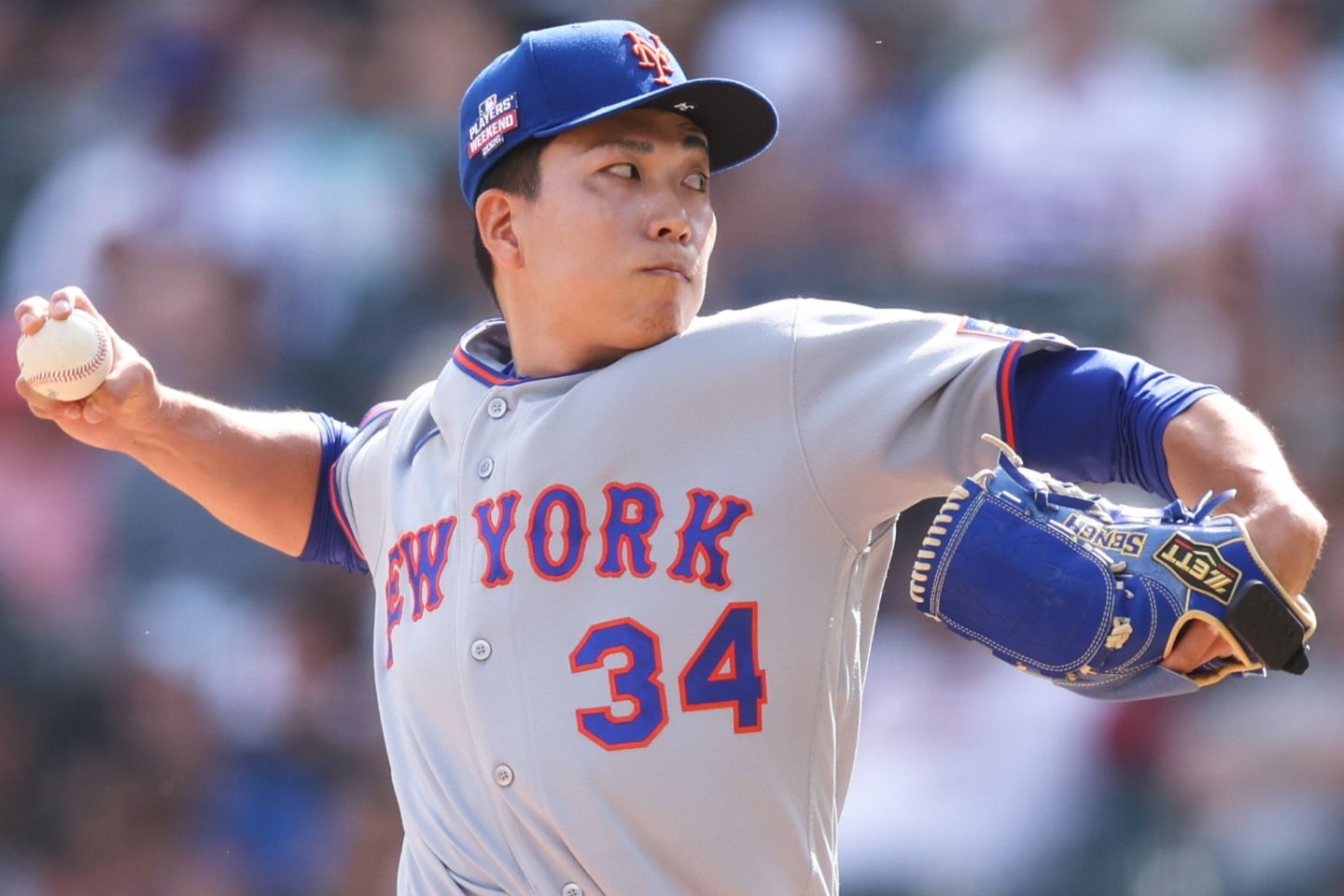 キャリア初となる連続の登板を果たしたメッツの千賀。(C) Getty Images