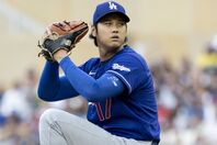 マウンド復帰に向けて最終段階に入ったドジャースの大谷。(C) Getty Images