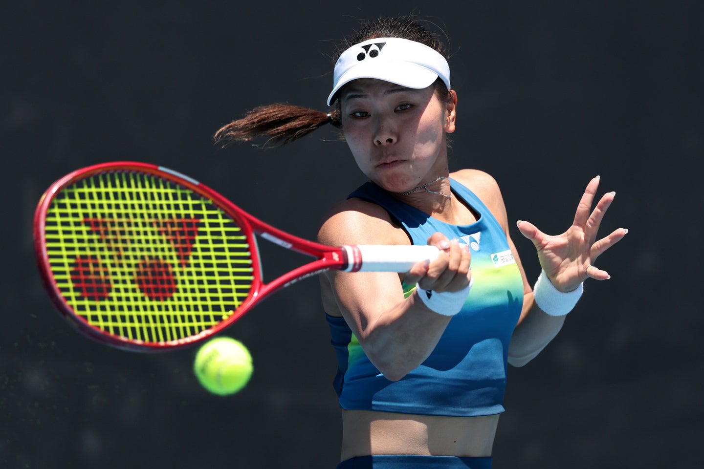 「やるべきことをやらないないなんて許されない」との覚悟で臨んだ坂詰姫野が全米予選１回戦を快勝した（※写真は予選突破を果たした全豪オープン）。(C)Getty Images