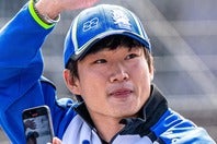 11位でチェッカーフラッグを受けた角田。(C)Getty Images