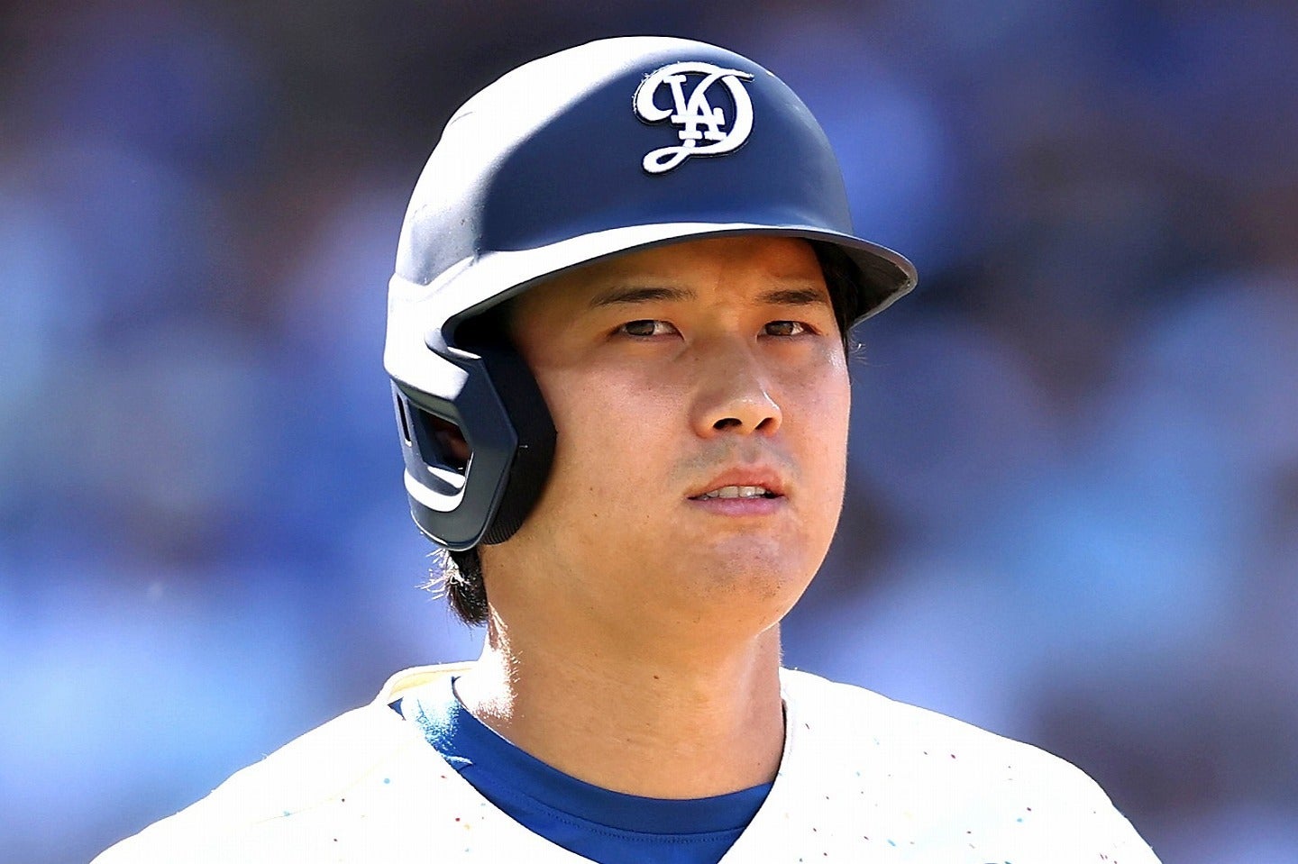 ファミリー財団のロゴを変更した大谷。(C)Getty Images