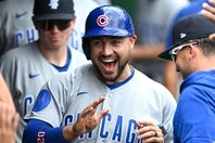 ドジャースで大不振だったコンフォートが、新天地カブスで存在感を放っている。(C)Getty Images