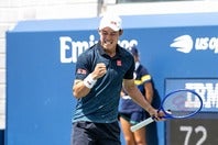 今季限りで現役を引退する錦織圭が楽しみながらキャリア最後となる四大大会「全米オープン」の予選を戦っている。(C)getty Images