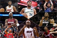 ヒートが最後に優勝したのは2012-13シーズン(下４人)。今季のチームは再現なるか。(C)Getty Images