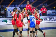 日本が台湾を下し準決勝進出を決めた。(C) VOLLEYBALL WORLD
