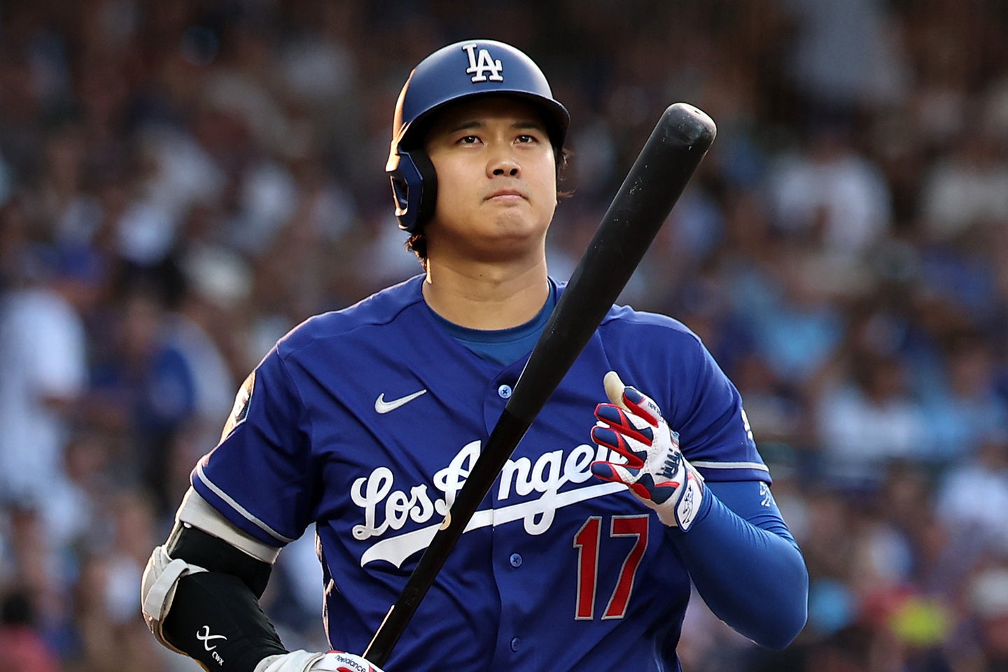 ドジャースの大谷翔平は４打数無安打、２三振に終わった。(C)Getty Images