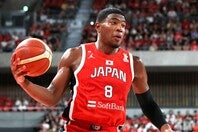 バスケットボール日本代表の八村塁。W杯予選のサウジアラビア戦ではチーム最多29得点を挙げた。(C)Getty Images
