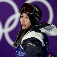 スノーボード女子の村瀬心椛。海外遠征を終えて帰国し、束の間のオフを満喫している。(C)Getty Images