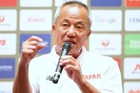 U-18日本代表の岡田監督が、大学日本選抜との壮行試合について語った。写真：梅月智史（THE DIGEST写真部）