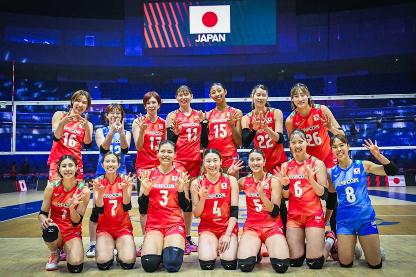 ベスト４に進出したバレーボール女子日本代表。(C)Volleyball World