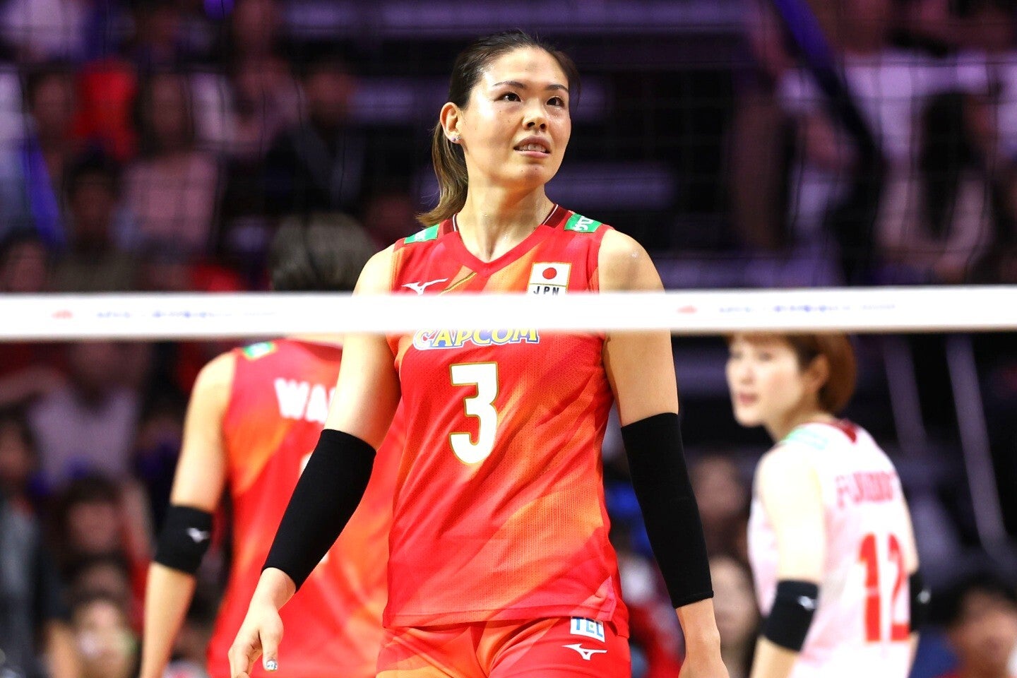 バレーボール女子日本代表の島村春世。写真：梅月智史（THE DIGEST写真部）
