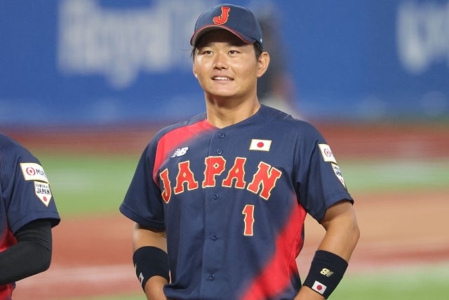 U-18日本代表戦に４番・キャッチャーでスタメン出場した渡部。写真：梅月智史（THE DIGEST写真部）