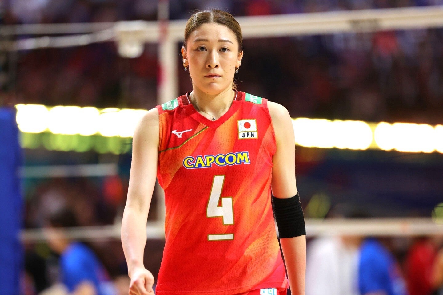 日本はアジア選手権で３位。キャプテンの石川真佑は表彰式後、涙を流した。写真：梅月智史（THE DIGEST写真部）