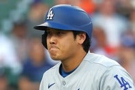 直近３試合で12打数１安打５三振に終わっている大谷。(C)Getty Images