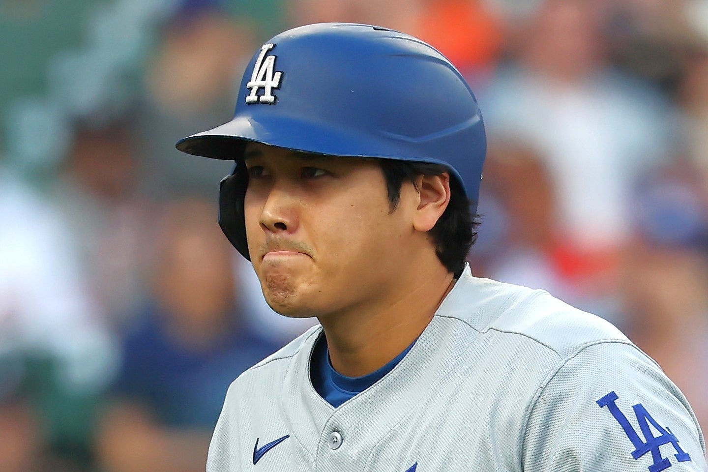 直近３試合で12打数１安打５三振に終わっている大谷。(C)Getty Images