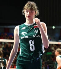 バレーボール女子ポーランド代表のピアセツカ。写真：梅月智史（THE DIGEST写真部）