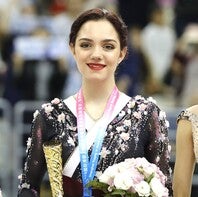 元フィギュアスケーターで平昌五輪銀メダリストのメドベージェワ。(C)Getty Images