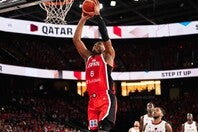 八村が30得点の大暴れ。満員のホームで日本が53点差の快勝を収めた。(C)FIBA