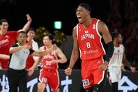 攻守に圧倒的な存在感を発揮し、Ｗ杯最終予選２連勝に導いた八村。覚悟の夏を終えた。(C)Getty Images