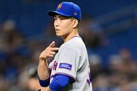 リリーフとして復調の兆しを見せているメッツの千賀。(C)Getty Images