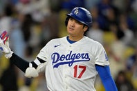 現地３日のカーディナルス戦でスタメンを外れたドジャースの大谷翔平。（C）Getty Images
