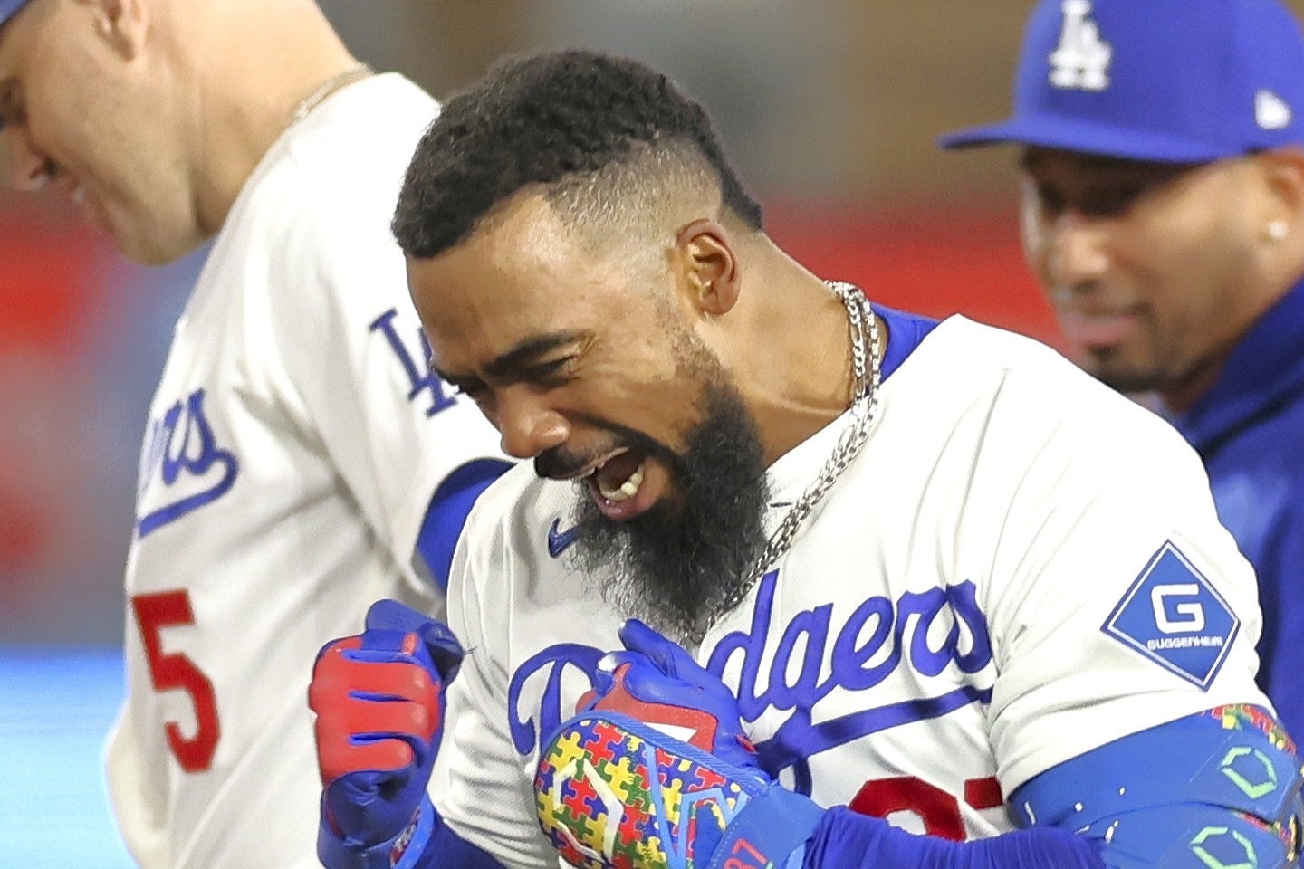 サヨナラタイムリーを放ったT・ヘルナンデス。（C）Getty Images