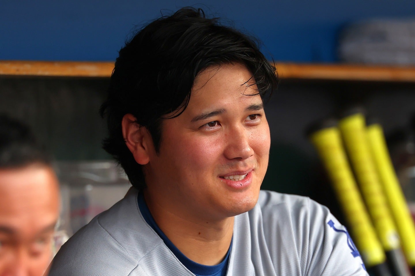 スターティングメンバーを外れた大谷。（C）Getty Images
