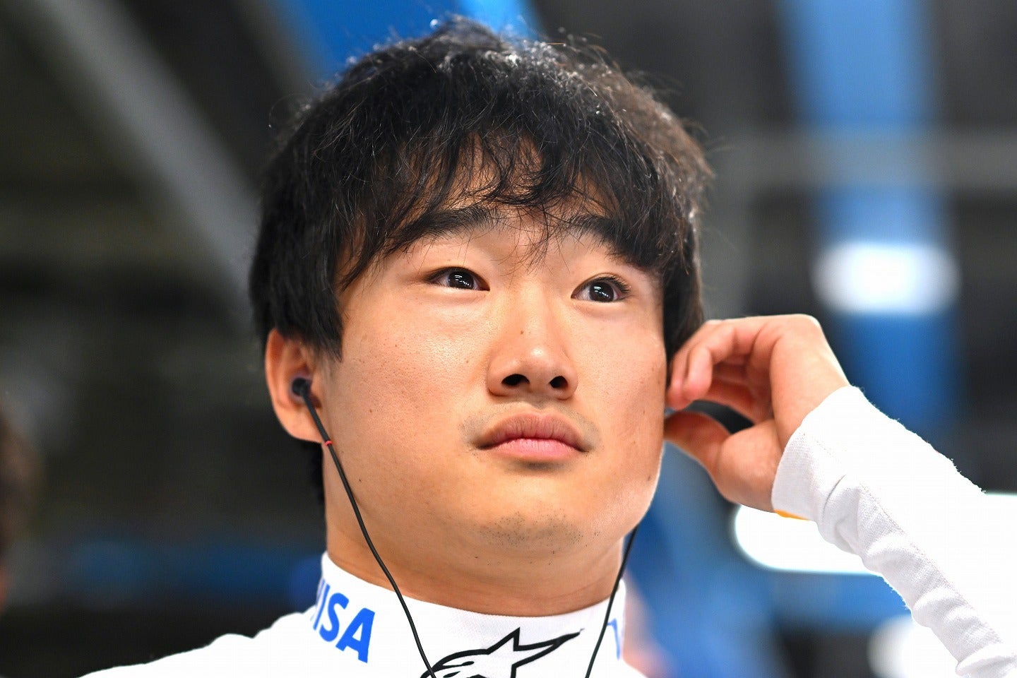フリー走行１回目で12番手タイムを計測した角田。(C)Getty Images