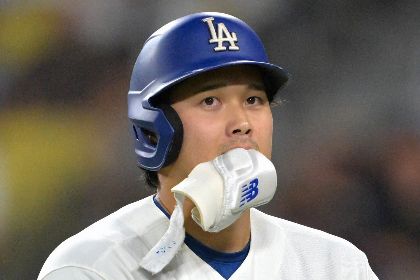 ワールドシリーズ３連覇に向けて休養すべきとの意見が浮上している大谷。（C）Getty Images