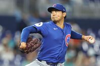 今永がマーリンズ戦で今季９勝目を挙げた。(C) Getty Images