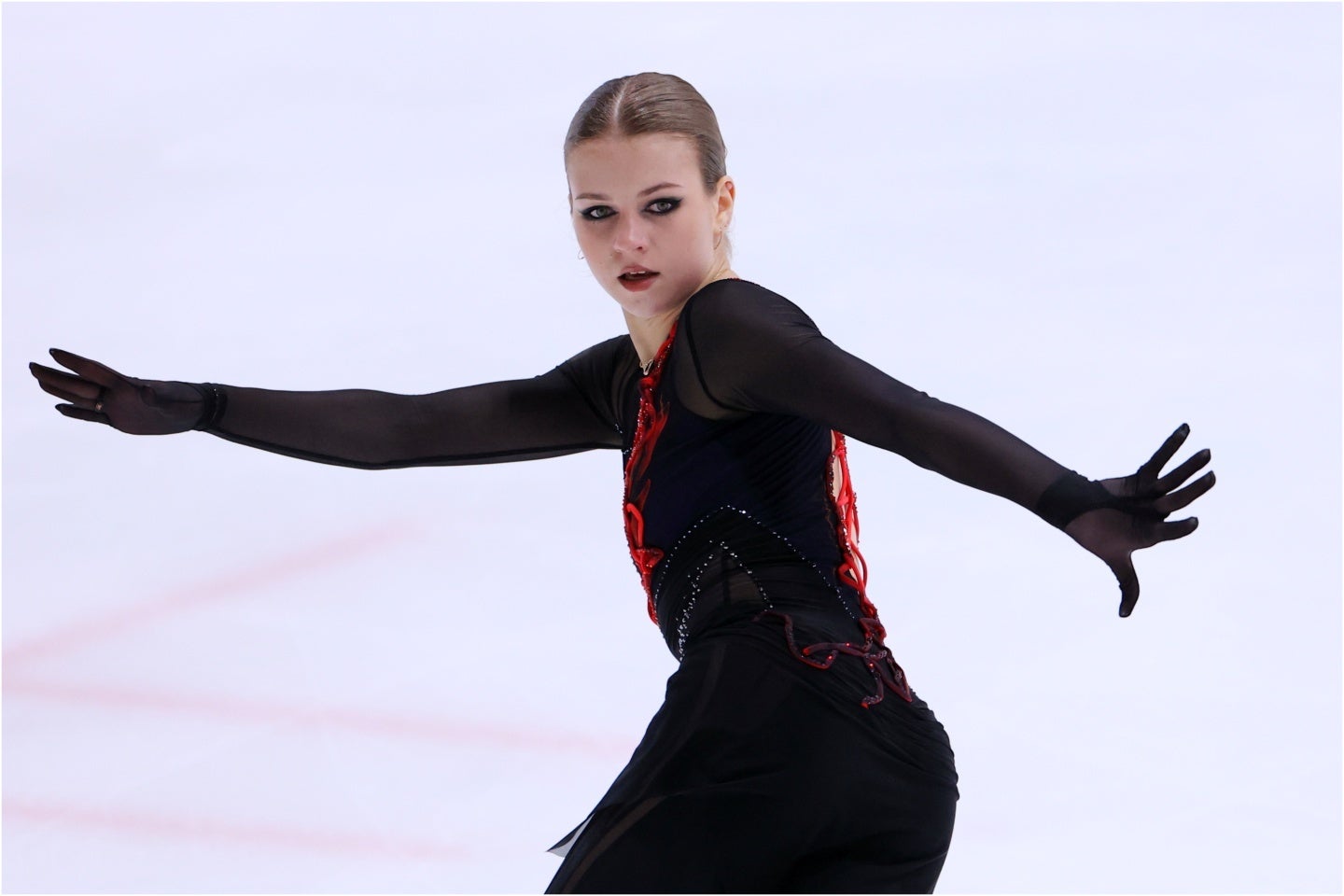 国際大会復帰戦で３位になった旧姓・トゥルソワ。写真：西村尚己/アフロスポーツ