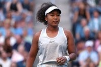 全米オープン４回戦でルバキナと対戦した大坂。約１カ月ぶりの再戦となったが、終始主導権を握れず８強入りを逃した。（C）Getty Images