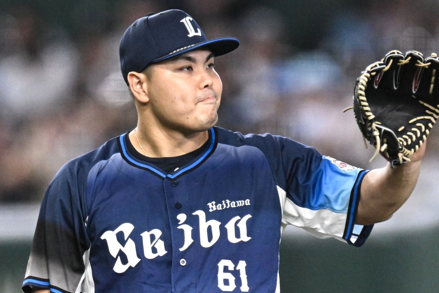 西武の平良にメジャー各球団が興味を示している。写真：鈴木颯太朗