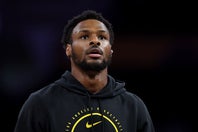 父レブロンの“後ろ盾”がない今季、ブロニーはレイカーズはどのような役割を担うのか。(C)Getty Images